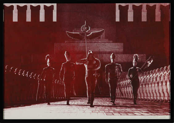 Беляев-Гинтовт Алексей Юрьевич. Евразийский парад Победы на Красной площади (двухсторонняя работа) 